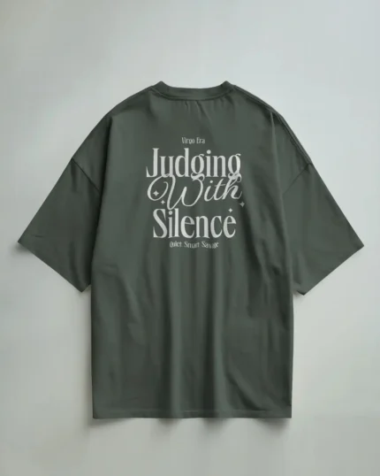 VIRGO THE DETAIL QUEEN – JUDGING WITH SILENCE, WOMEN OVERSIZED T-SHIRT