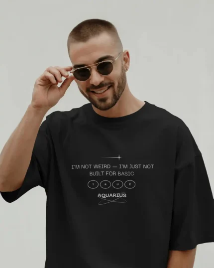 "I DON’T SETTLE FOR BASIC" OVERSIZED T-SHIRT