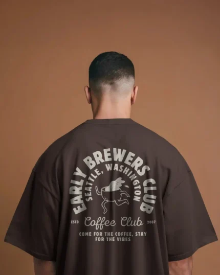 COFFEE & LATE NIGHTS MEN OVERSIZED T-SHIRT